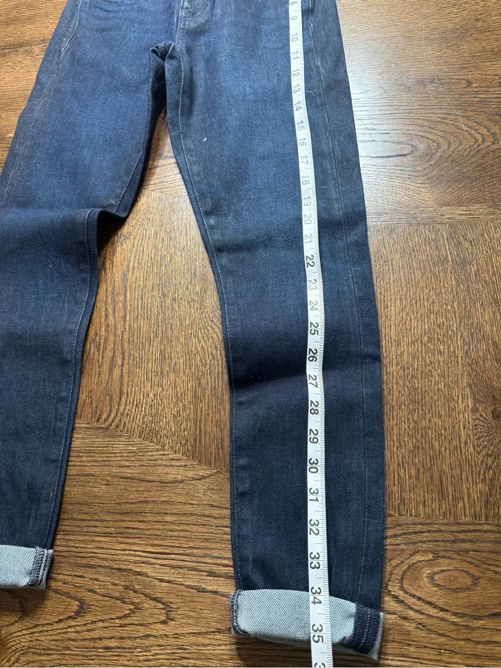 NWT Banana Republic women’s Dark Blue High Rise Skinny Ankle Jeans size 25 .